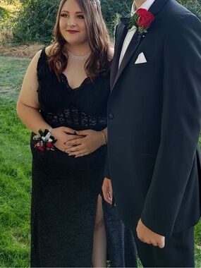 Black plus size prom dress (20)